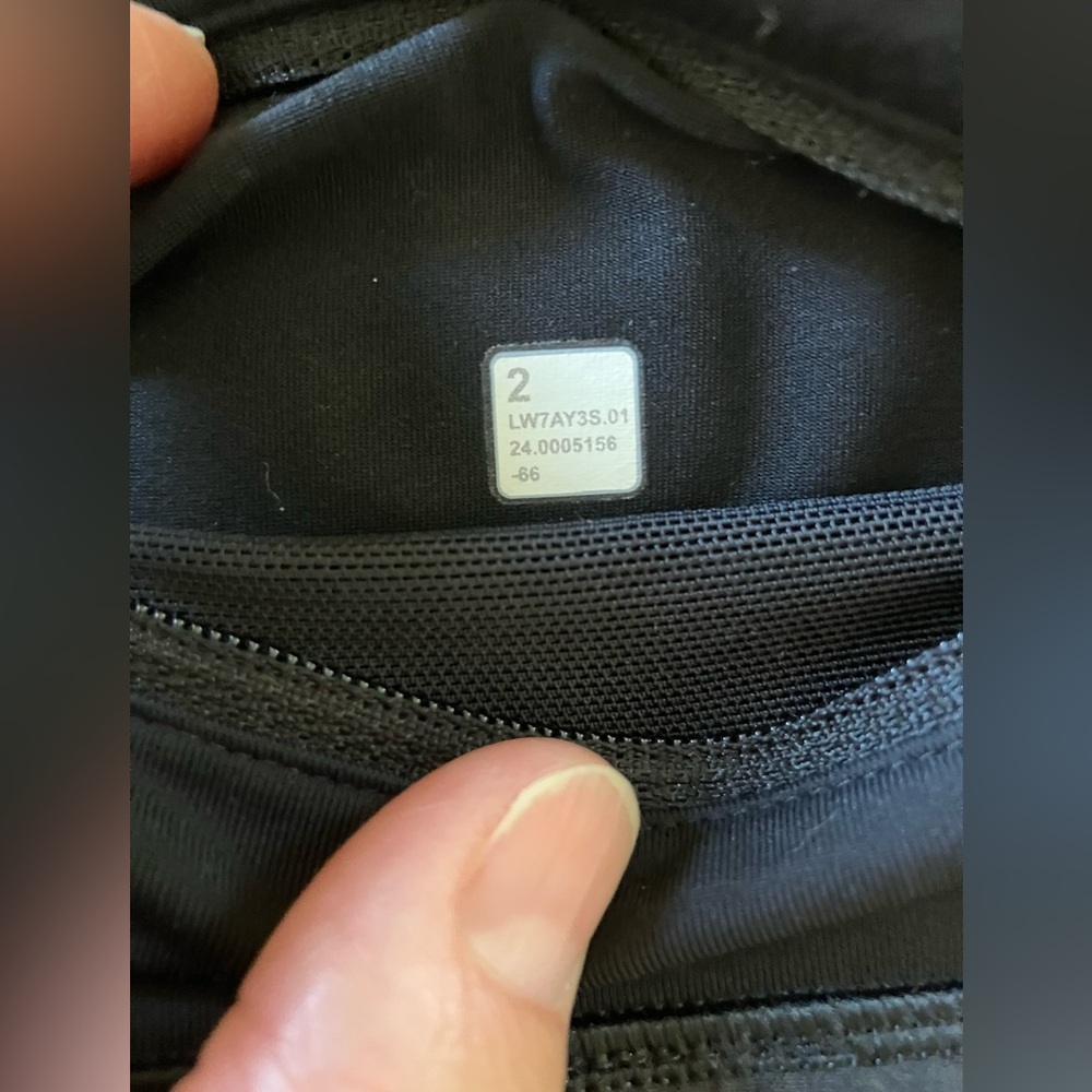 lululemon Speed Up High Rise 2.5 black size 2 - Picture 4 of 6